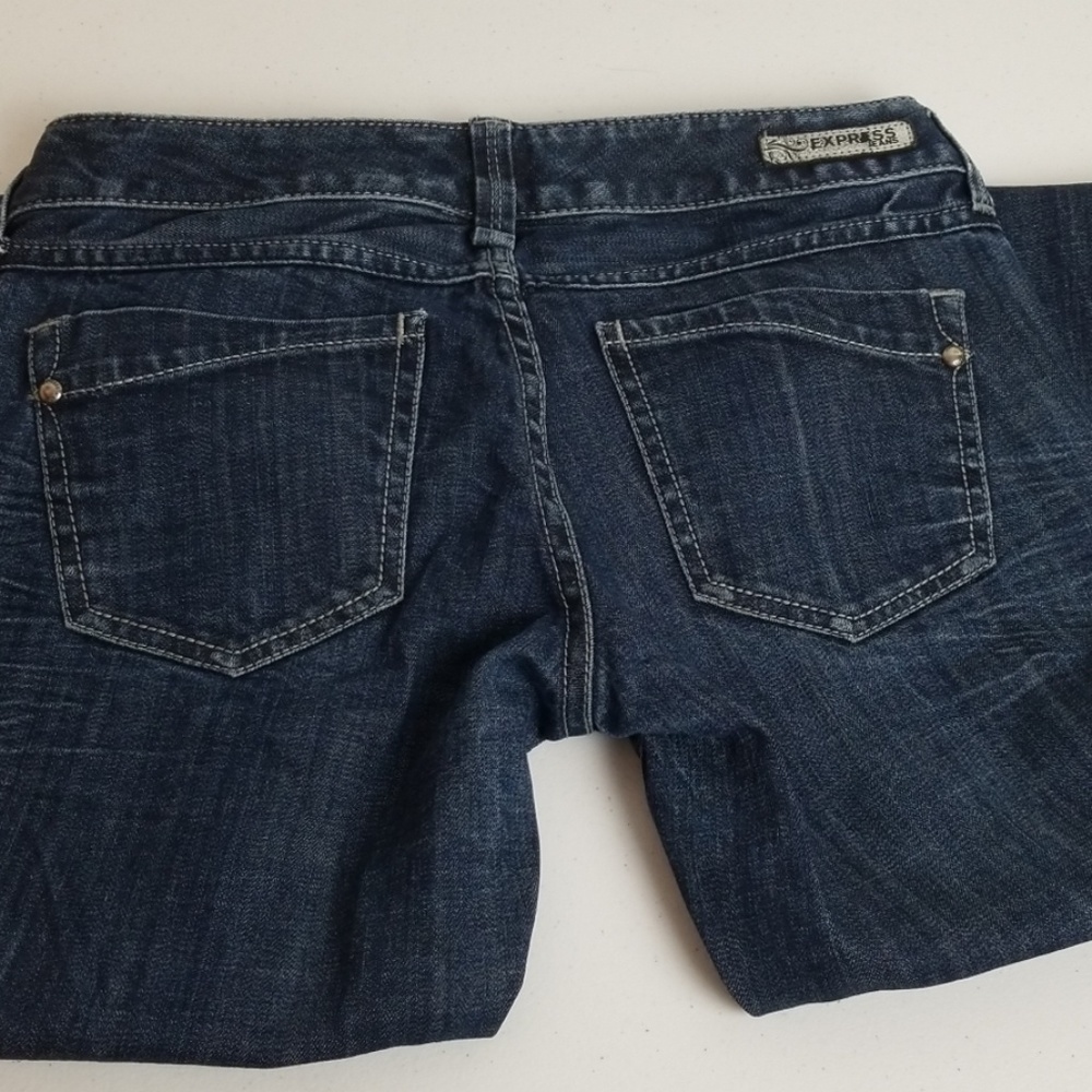 Express 4r Barely Boot Slim Fit Low Rise Jeans - image 4